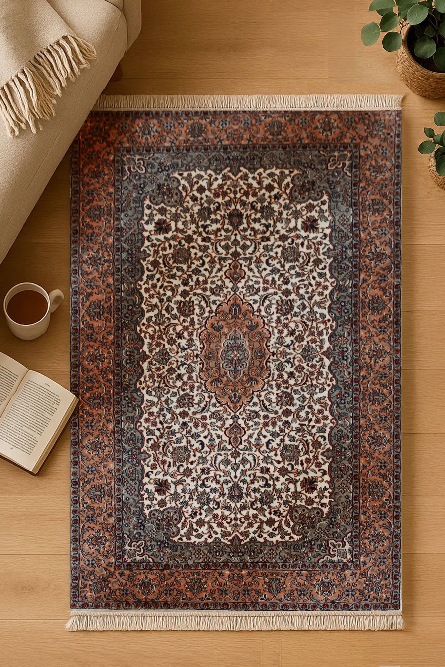 Kashan 12343 Multi 94cm x 154cm (B.No. 62)