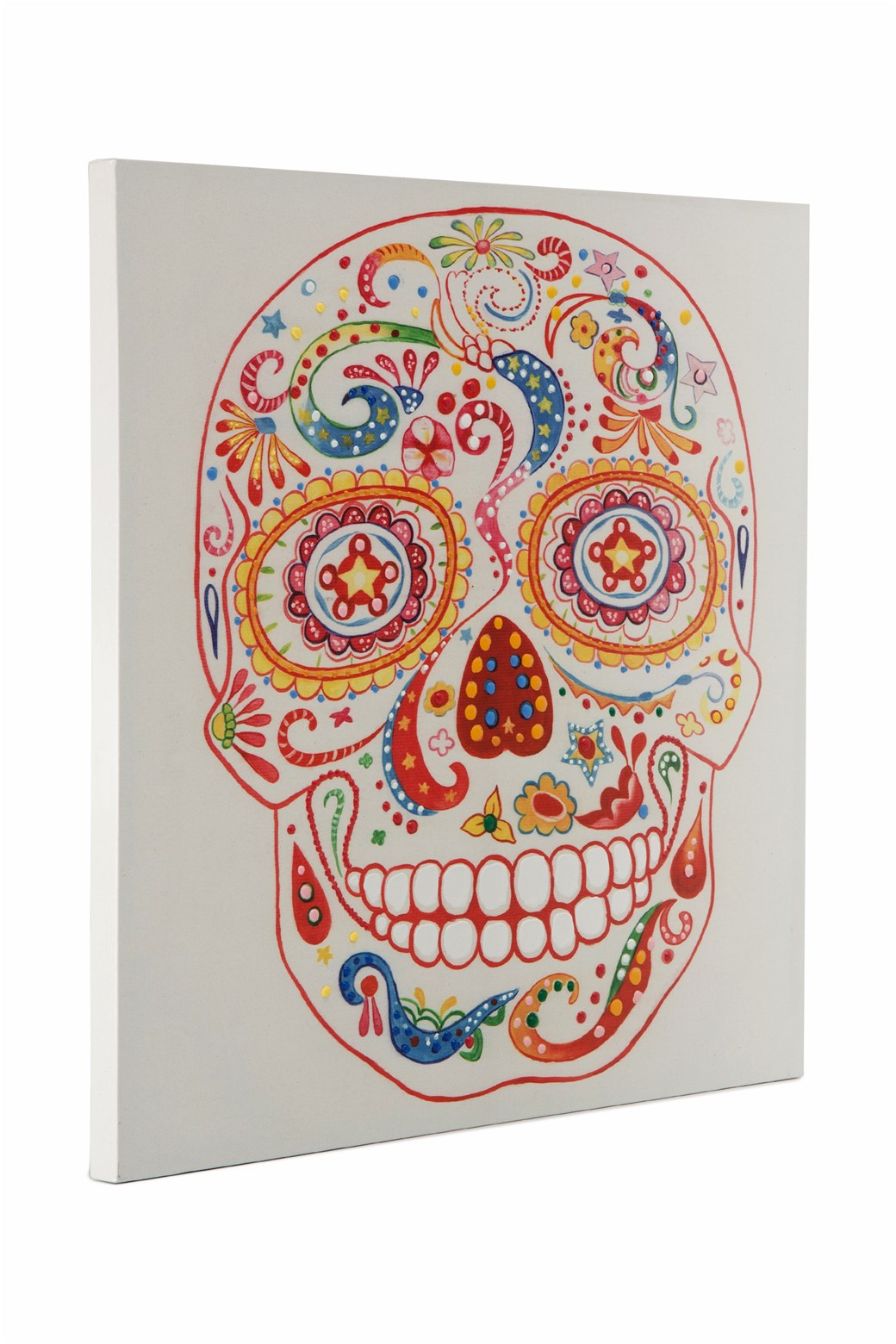 Öl-Wandbild Totenkopf 90cm x 90cm