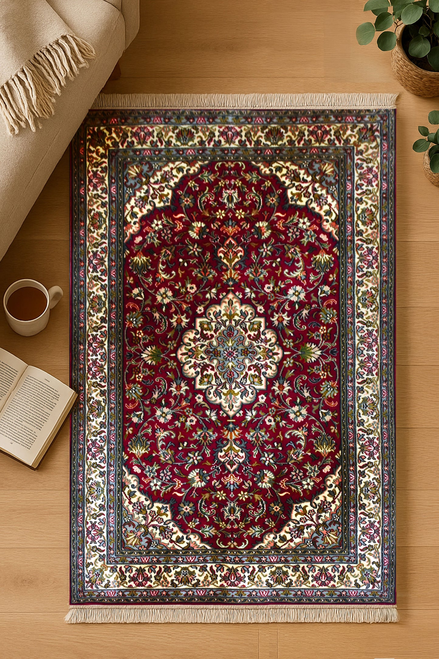 Kashan 3361 Multi 96cm x 156cm (B.No. 99)