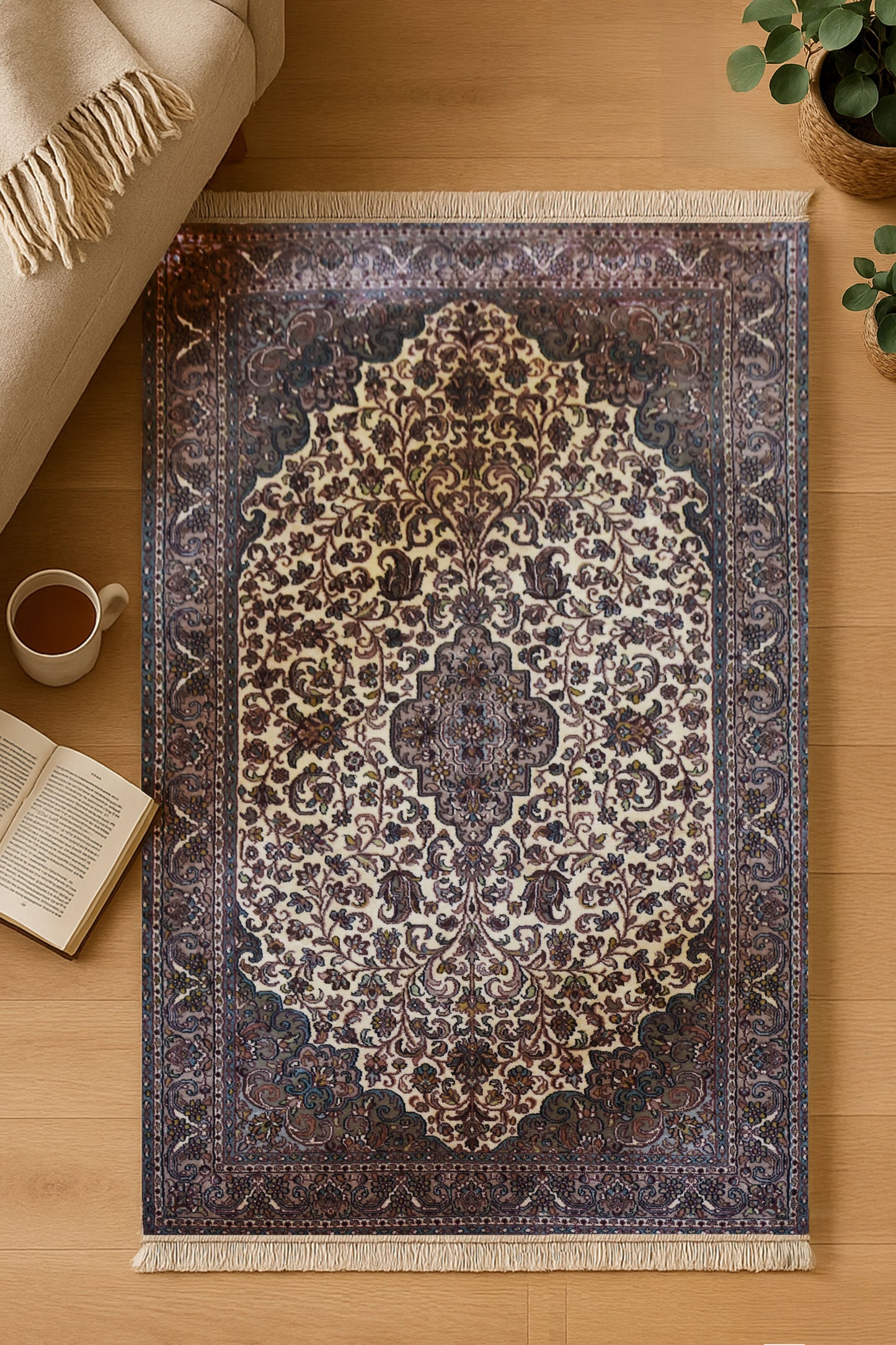 Kashan 6677 Multi 96cm x 160cm (B.No. 58)