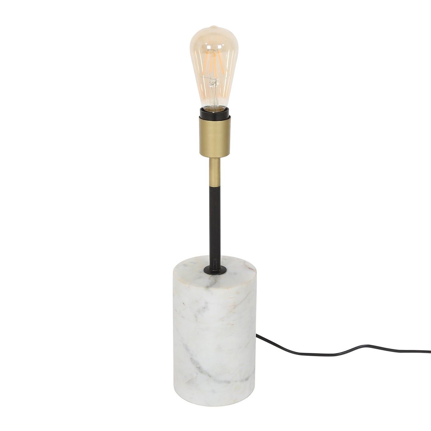 Bodenleuchte - Stehlampe Caramia 287 Weiß / Messing / Schwarz