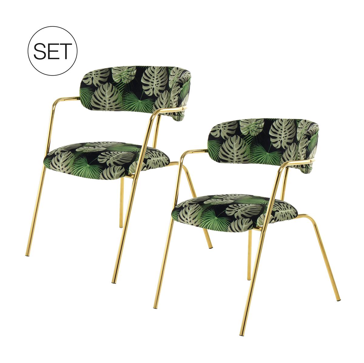 Stuhl Forest 625 2er-Set Multi / Grün