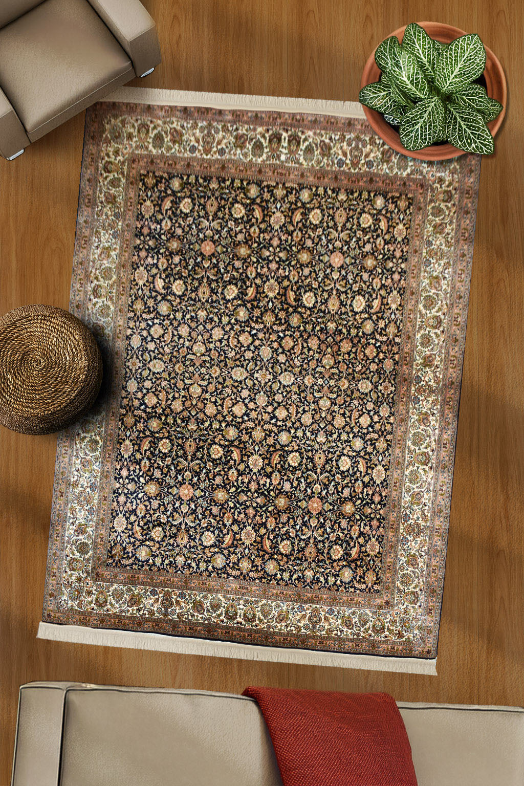 Allover 5107 Multi 270cm x 367cm (B.No. 428)