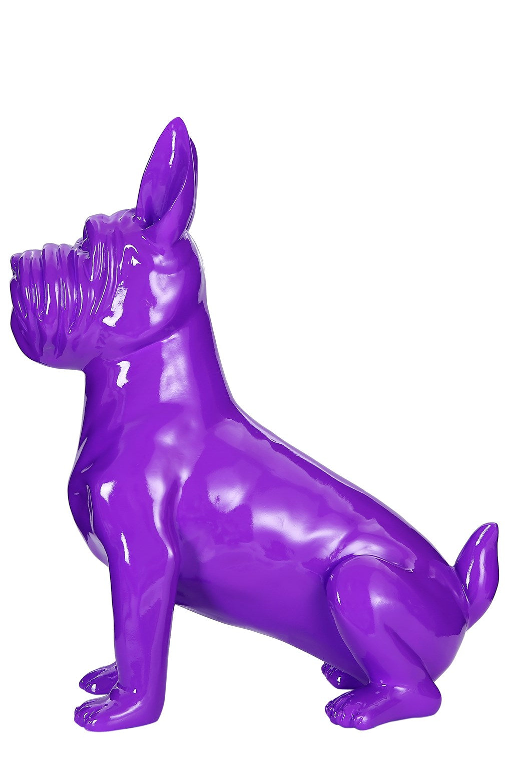 Skulptur Terrier II 21-J Lila