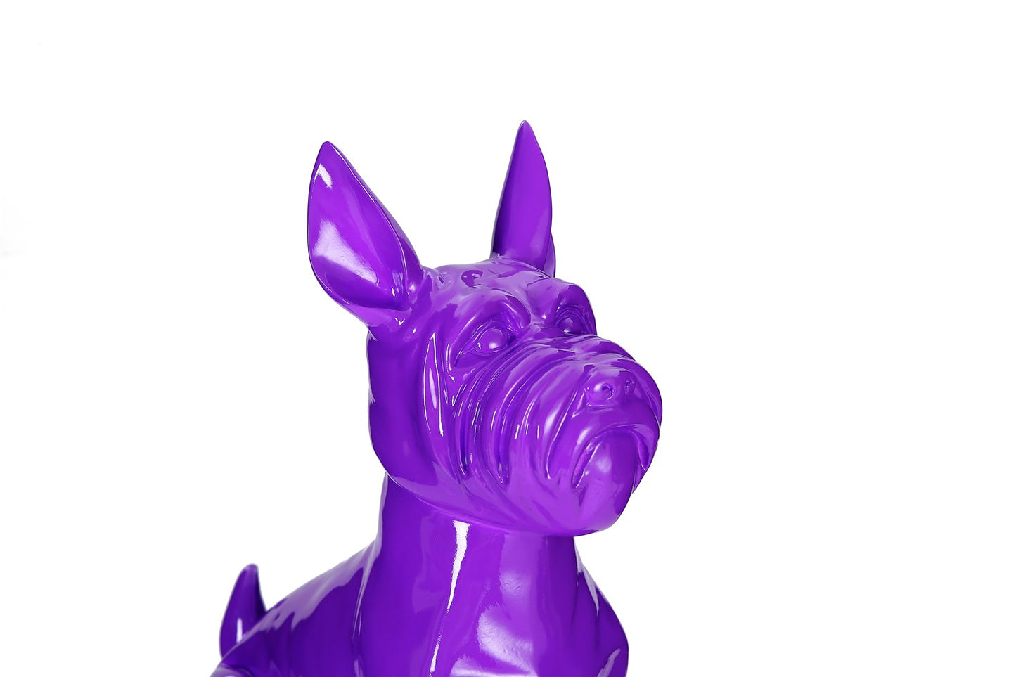 Skulptur Terrier II 21-J Lila