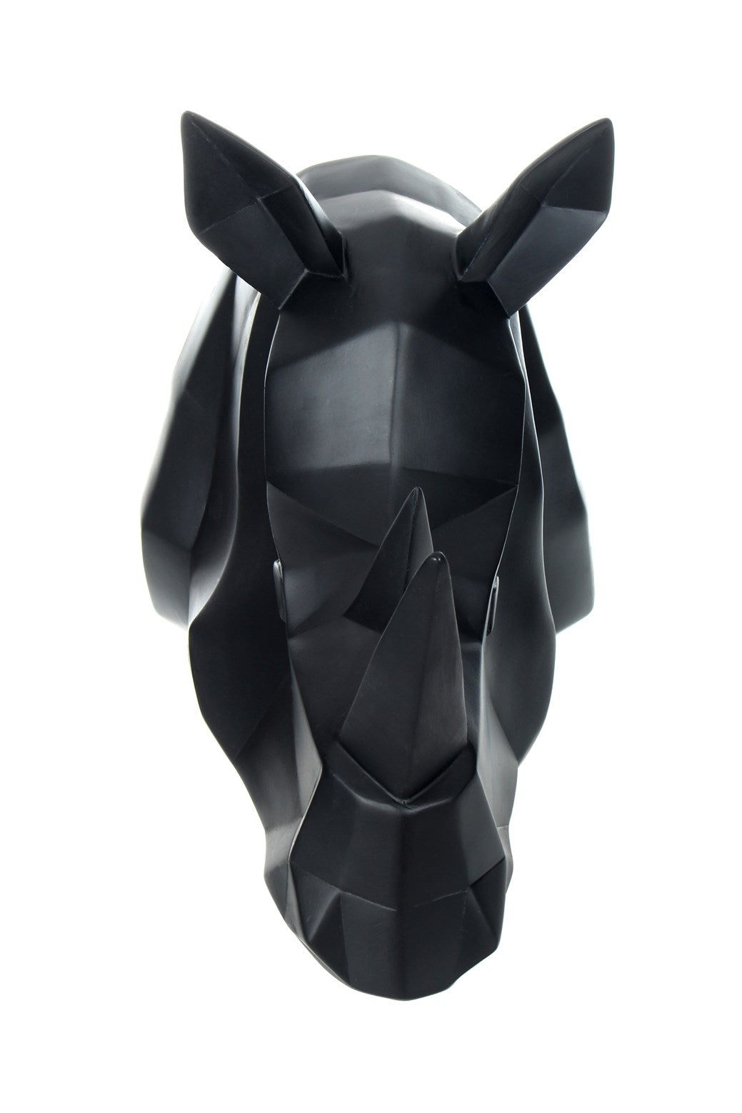 Wanddeko Rhino 110 Schwarz