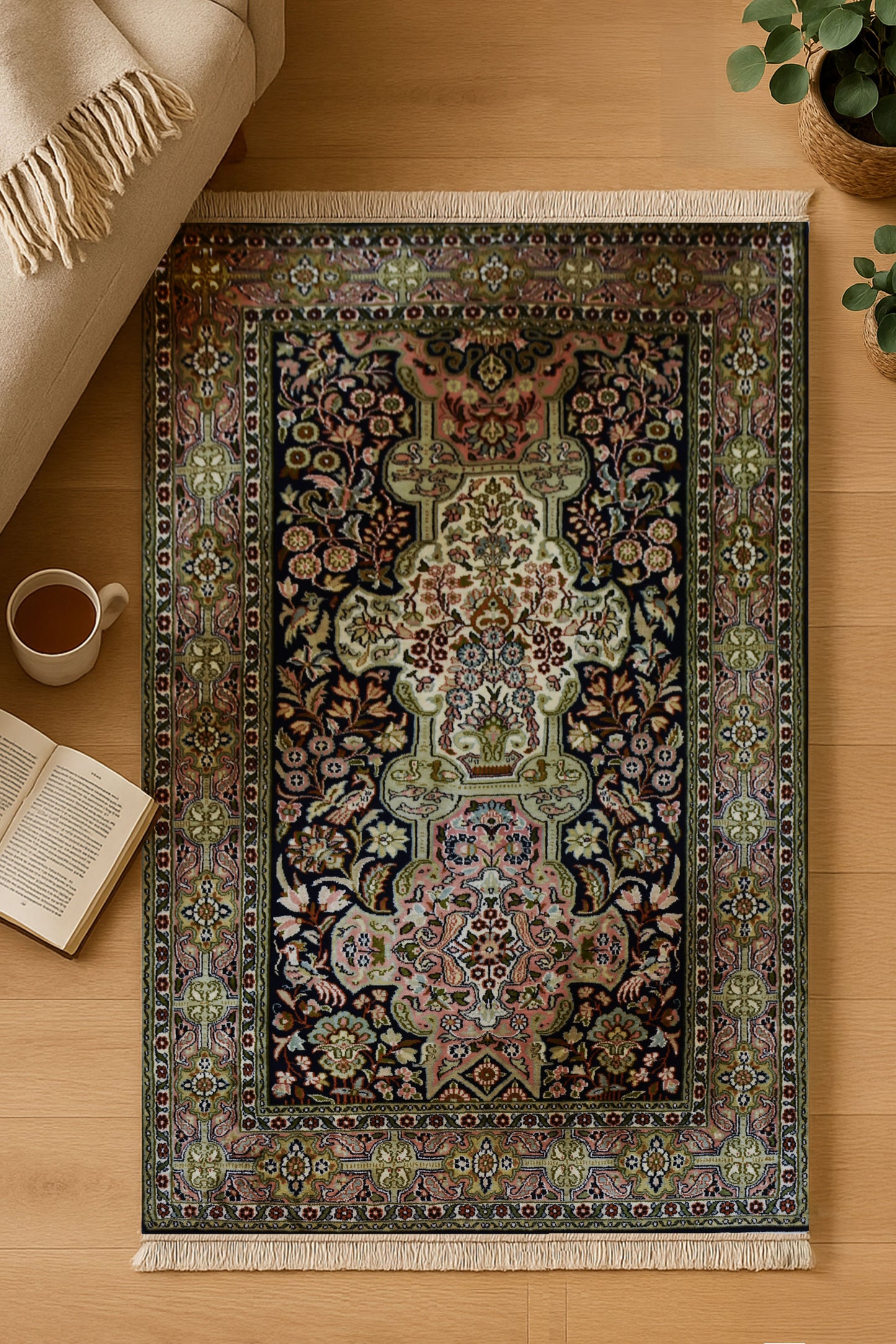 Kashan 9176 Multi 95cm x 158cm (B.No. 61)