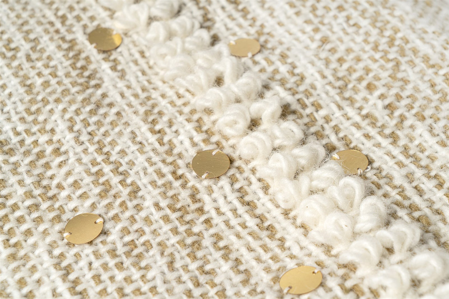 Decke Bohist 425 Creme / Khaki