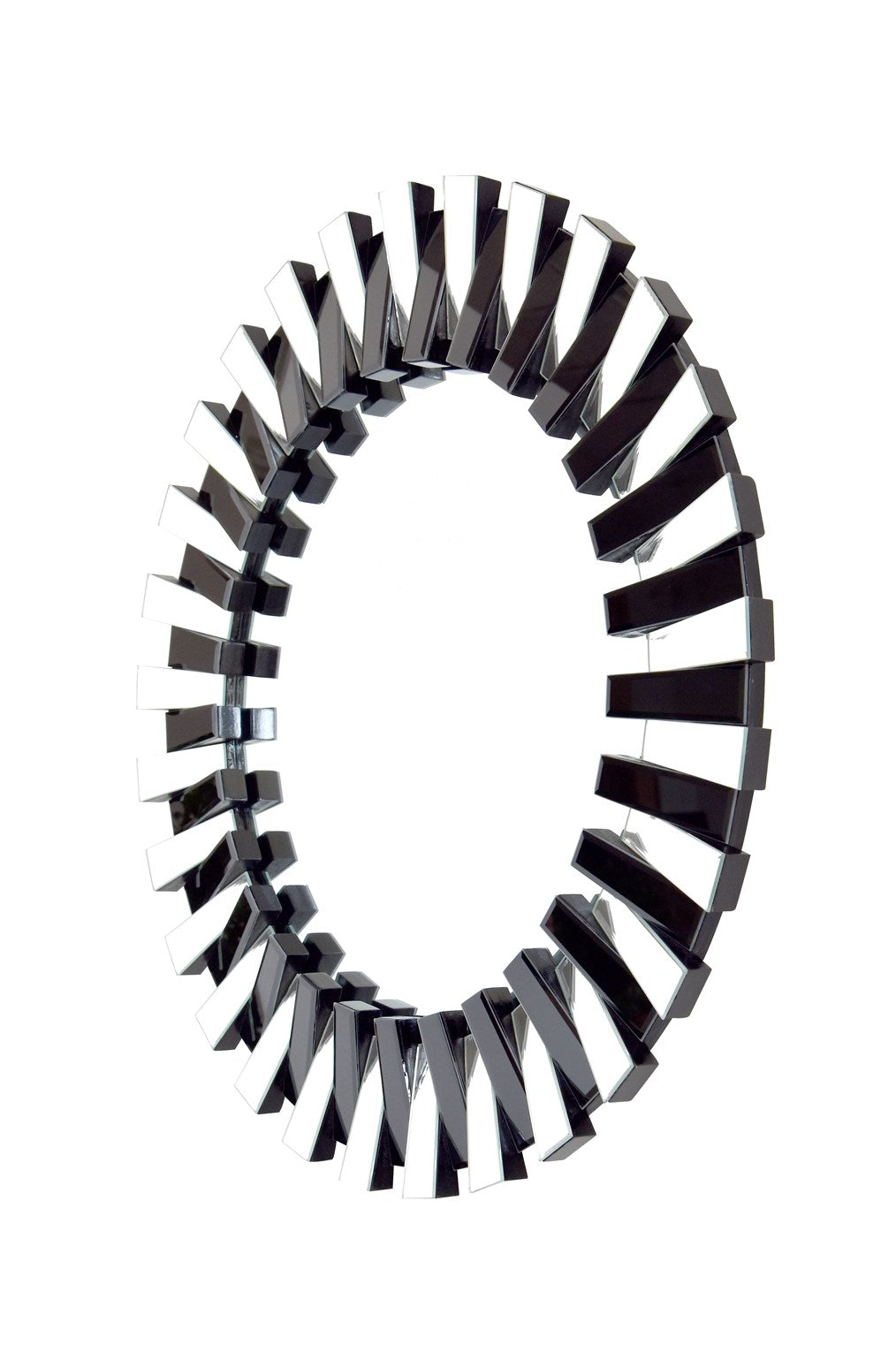 Wandspiegel Apollon 910 Silber / Schwarz