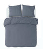 Blau / Grau / 155cm x 220cm / 80cm x 80cm