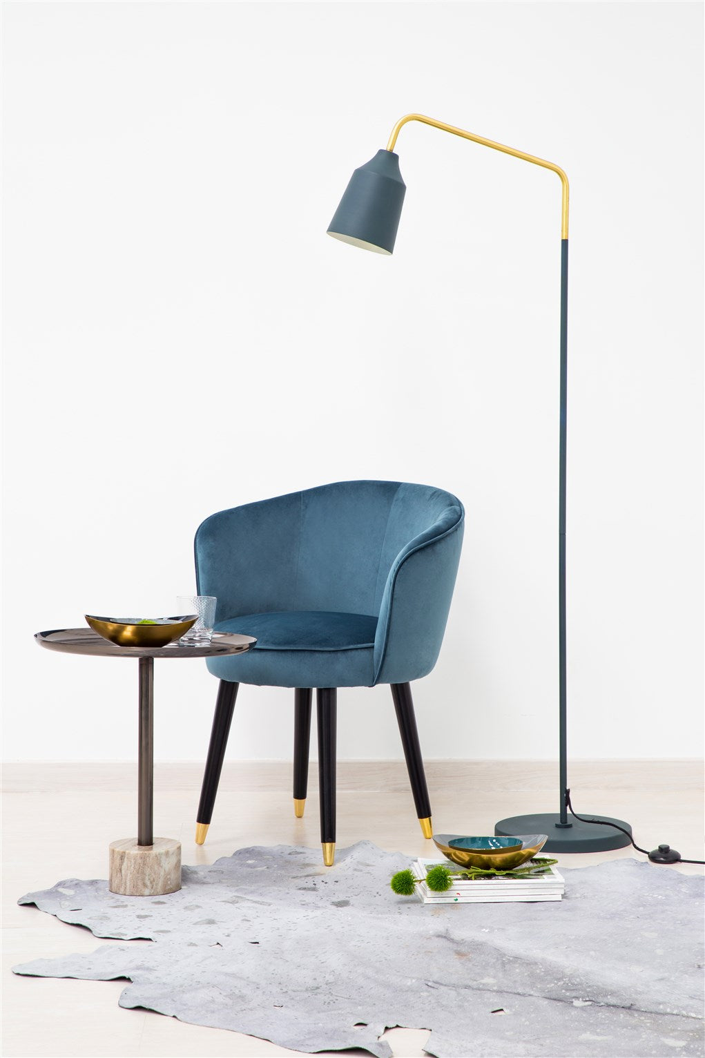 Kayoom Bodenleuchte - Stehlampe Capree 487 Blau