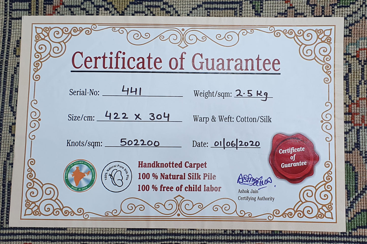 Hamadan 163 Multi 304cm x 422cm (B.No. 441)