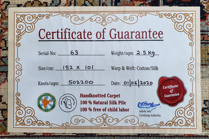 Kashan 8109 Multi 101cm x 152cm (B.No. 63)