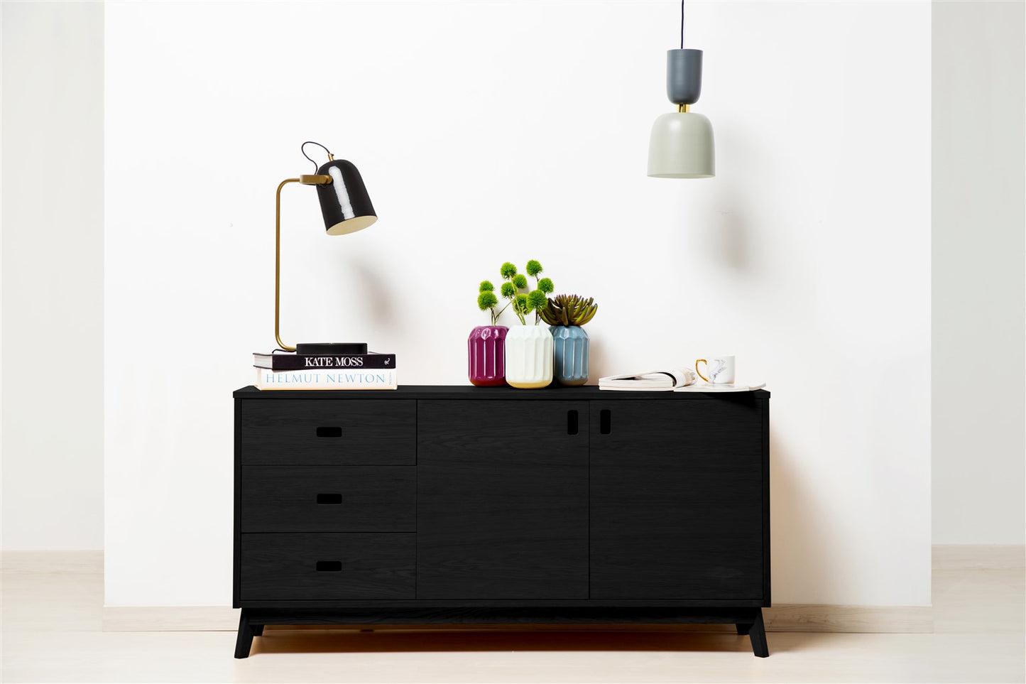 Tischlampe Caroline 387 Schwarz
