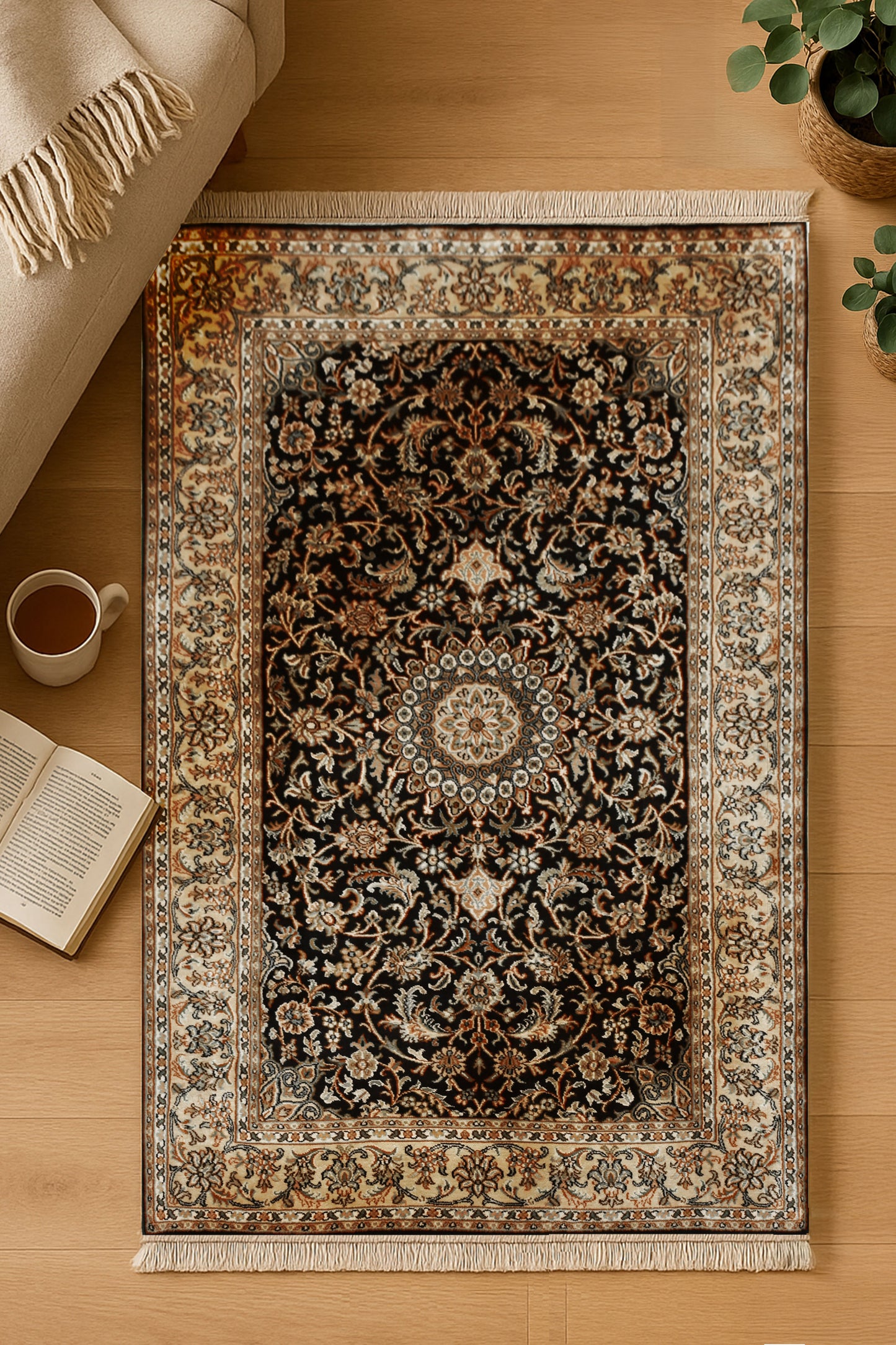 Kashan 69 Multi 93cm x 155cm (B.No. 81)