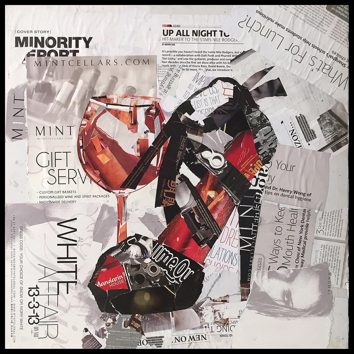 Kayoom Papier Wandbild Dresscode IV 52cm x 52cm