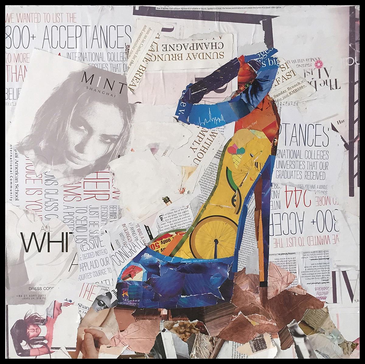 Kayoom Papier Wandbild Dresscode I 52cm x 52cm