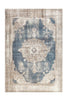 Creme / Blau / 140cm x 200cm