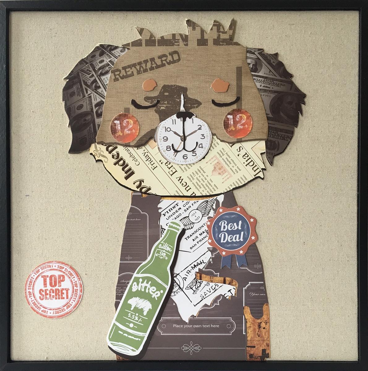 Kayoom Papier Wandbild Manhattan IV 42cm x 42cm