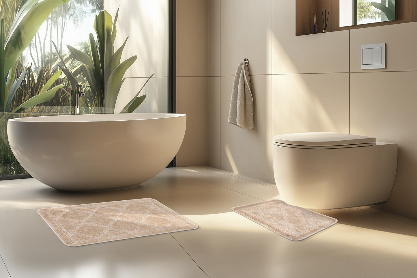 Badematte Soft Lagoon 125 2er-Set