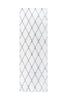 Weiß / Anthrazit / 80cm x 250cm