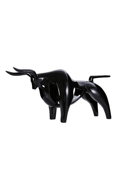 Skulptur Bull 21-J Schwarz