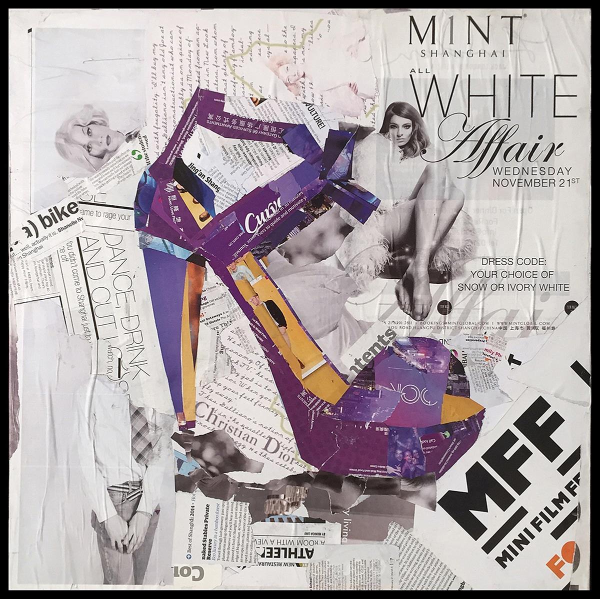 Kayoom Papier Wandbild Dresscode III 52cm x 52cm