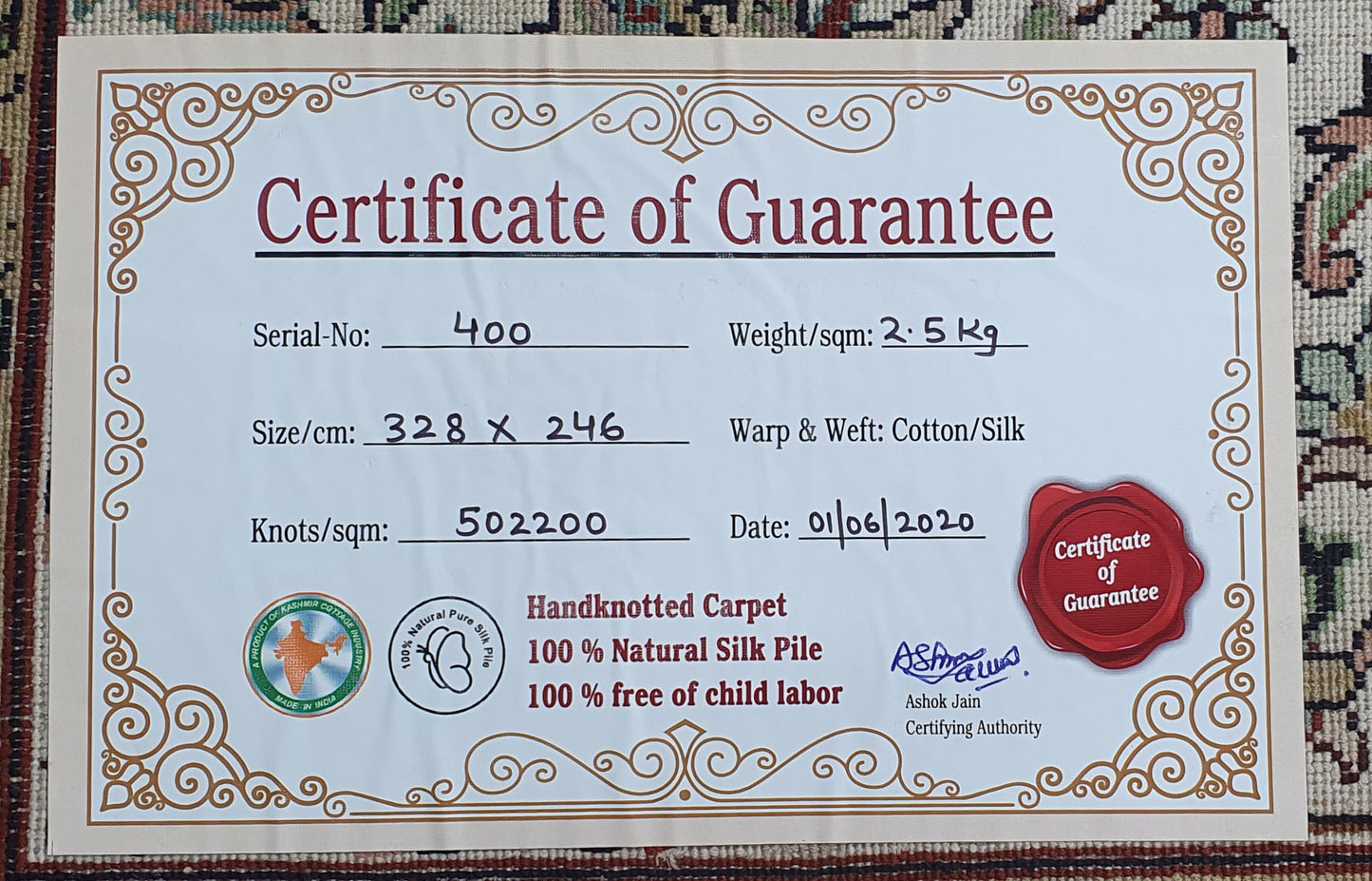 Allover 24 Multi 246cm x 328cm (B.No. 400)