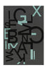 Grau / Schwarz / 140cm x 200cm