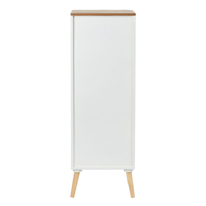 Ausziehkommode Madison 610 Weiß / Naturell