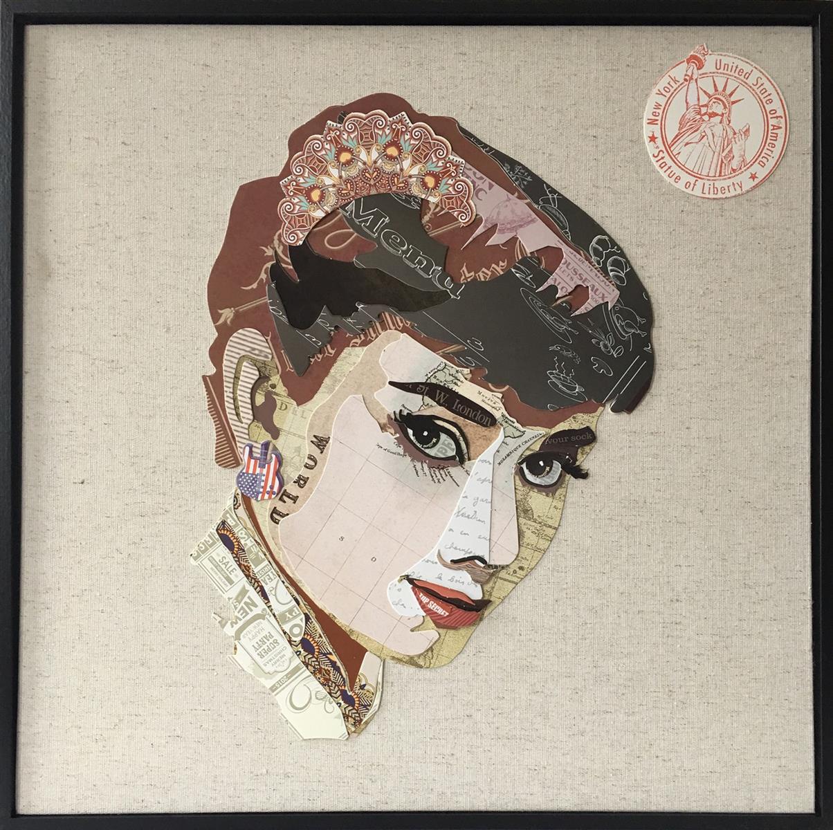 Kayoom Papier Wandbild Actress 52cm x 52cm