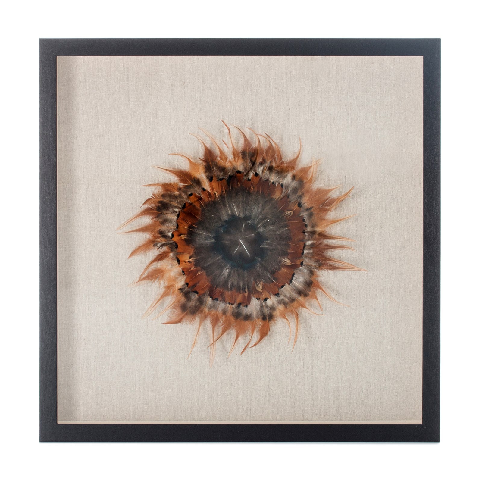 Kayoom Feder-Wandbild Federschmuck I 60cm x 60cm