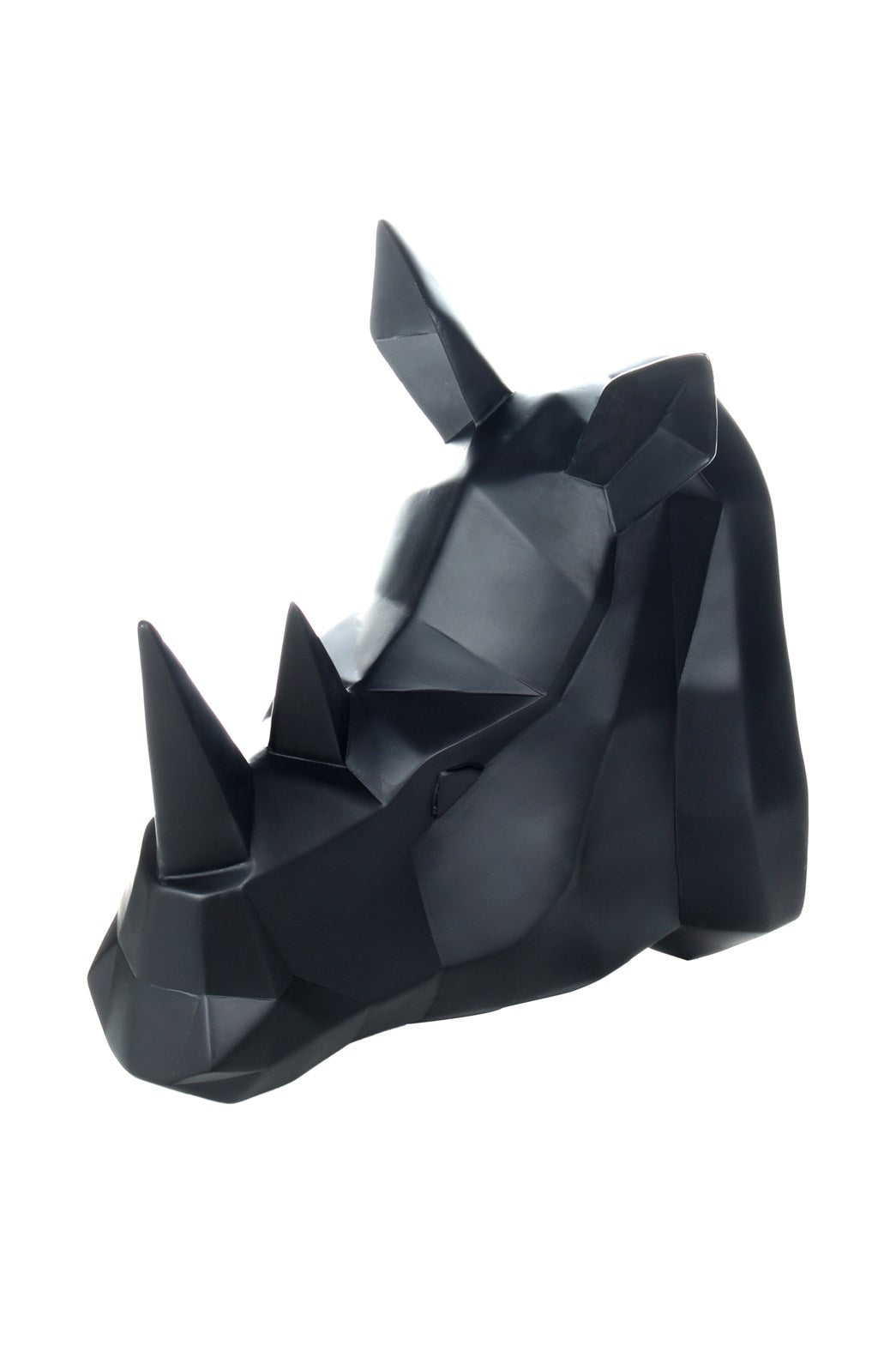 Wanddeko Rhino 110 Schwarz