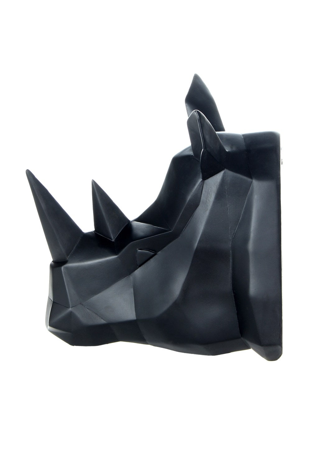 Wanddeko Rhino 110 Schwarz