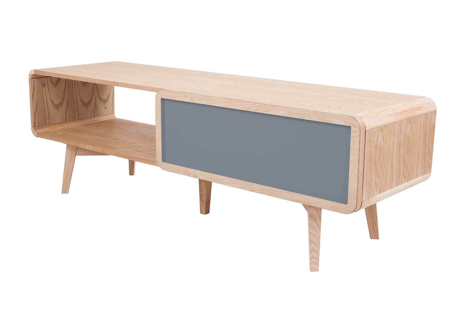 Kayoom Fernsehtisch/Sideboard - TV-Tisch Addison I Esche / Grau