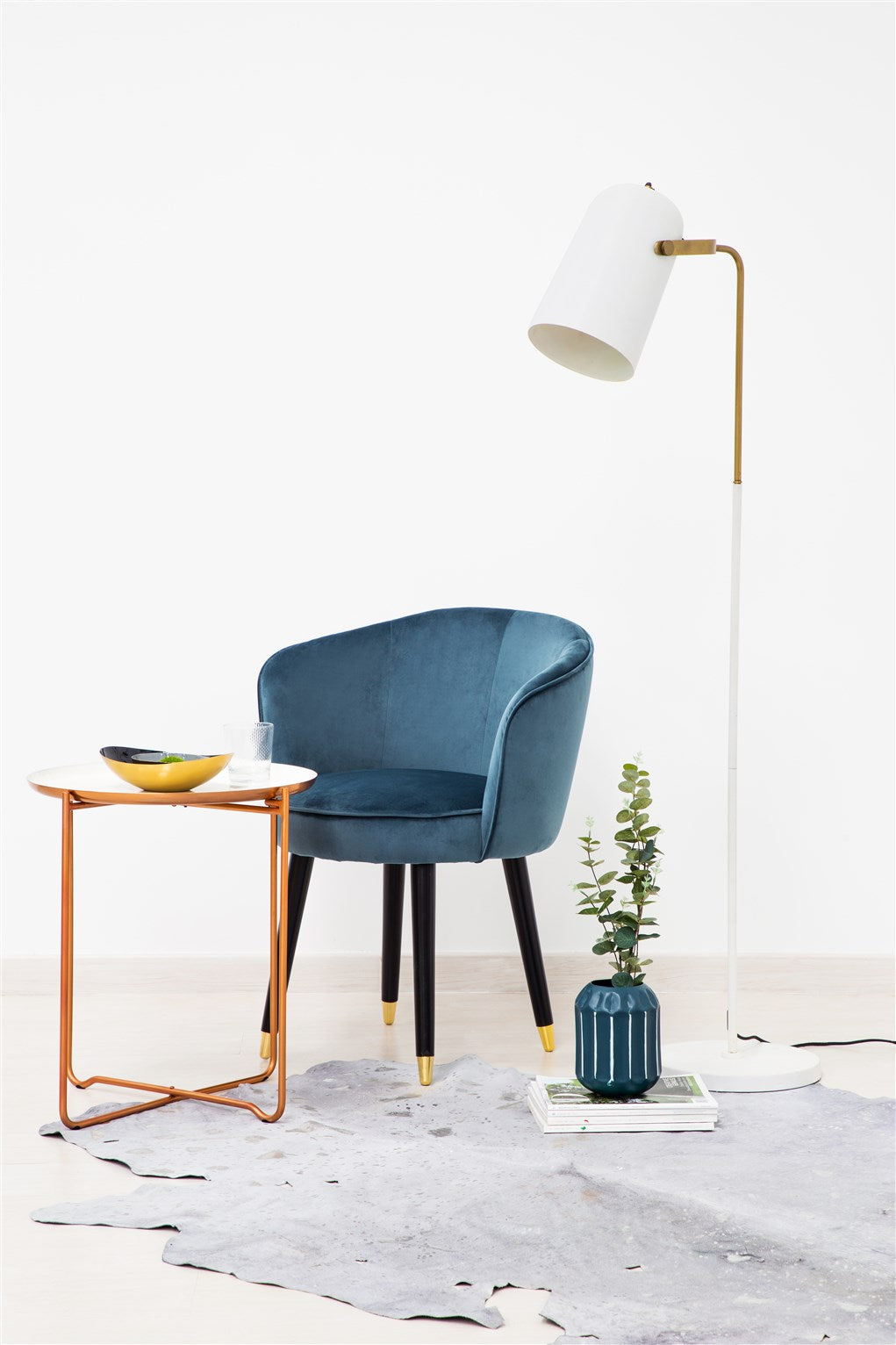 Kayoom Bodenleuchte - Stehlampe Caricia 287 Weiß