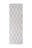 Weiß / Taupe / 80cm x 250cm