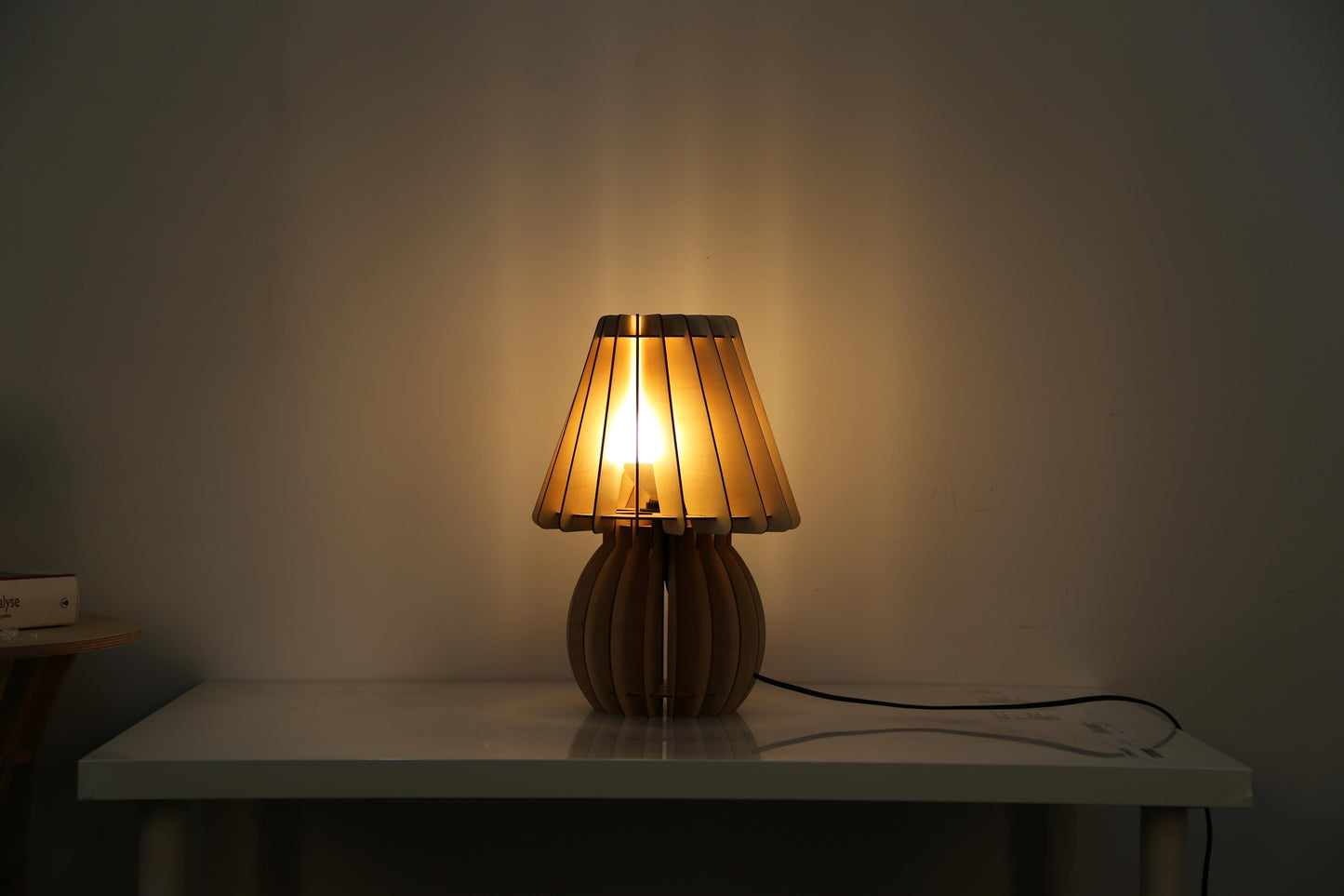 Tischlampe Gino Holz