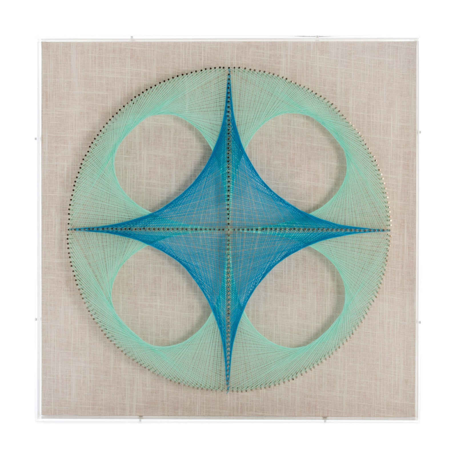 Kayoom Faden-Wandbild Happiness 45cm x 45cm