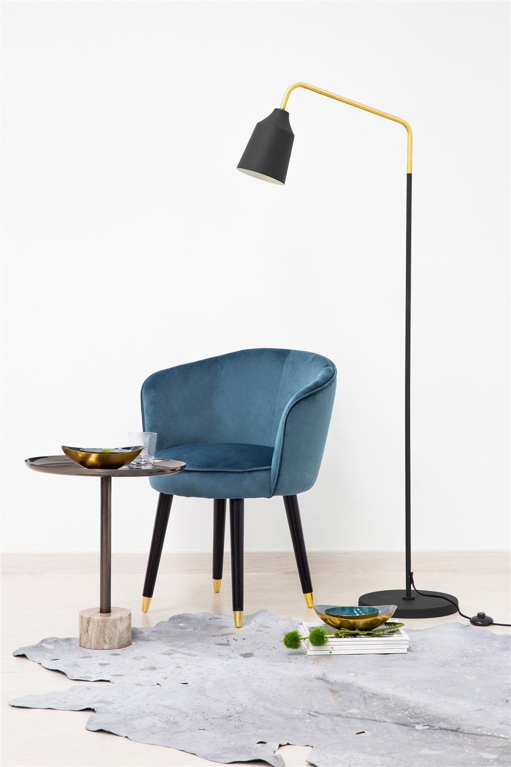 Kayoom Bodenleuchte - Stehlampe Capree 510 Schwarz